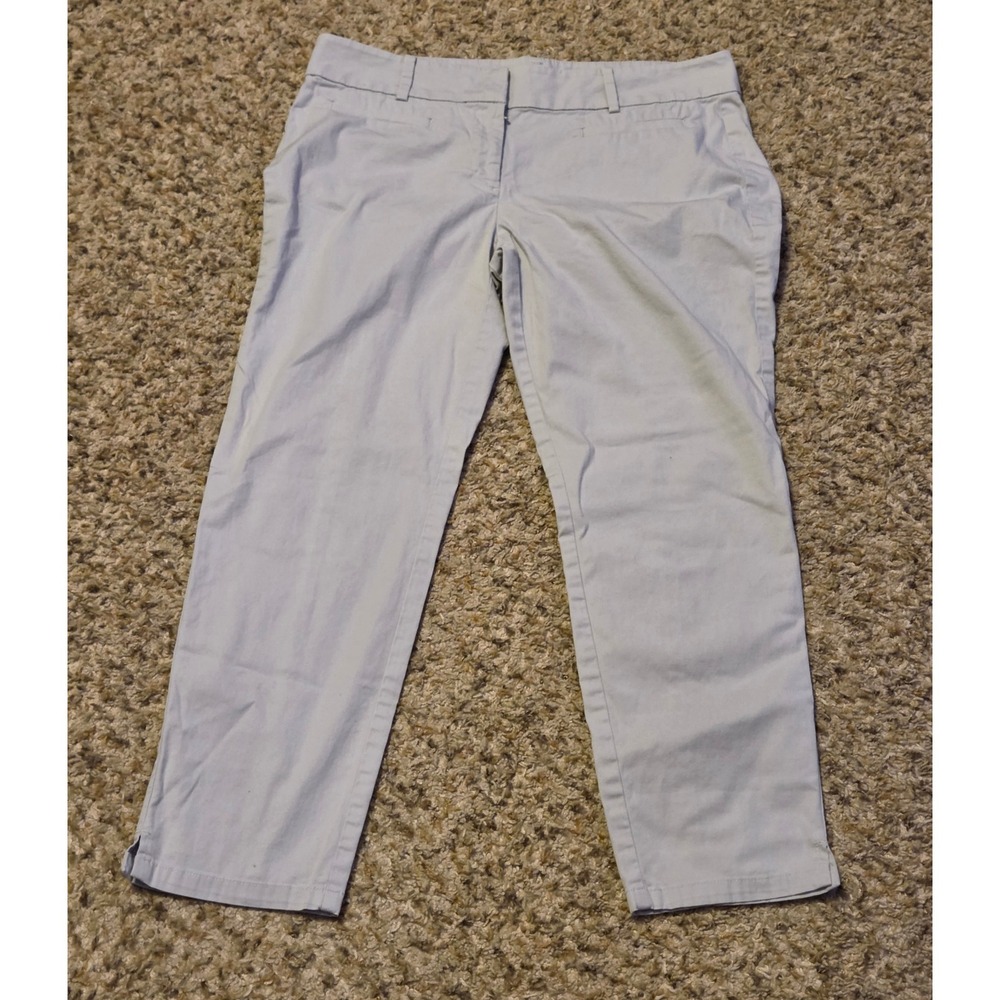 Ann Taylor Cambridge Crop Pants Women's Size 6 Gray